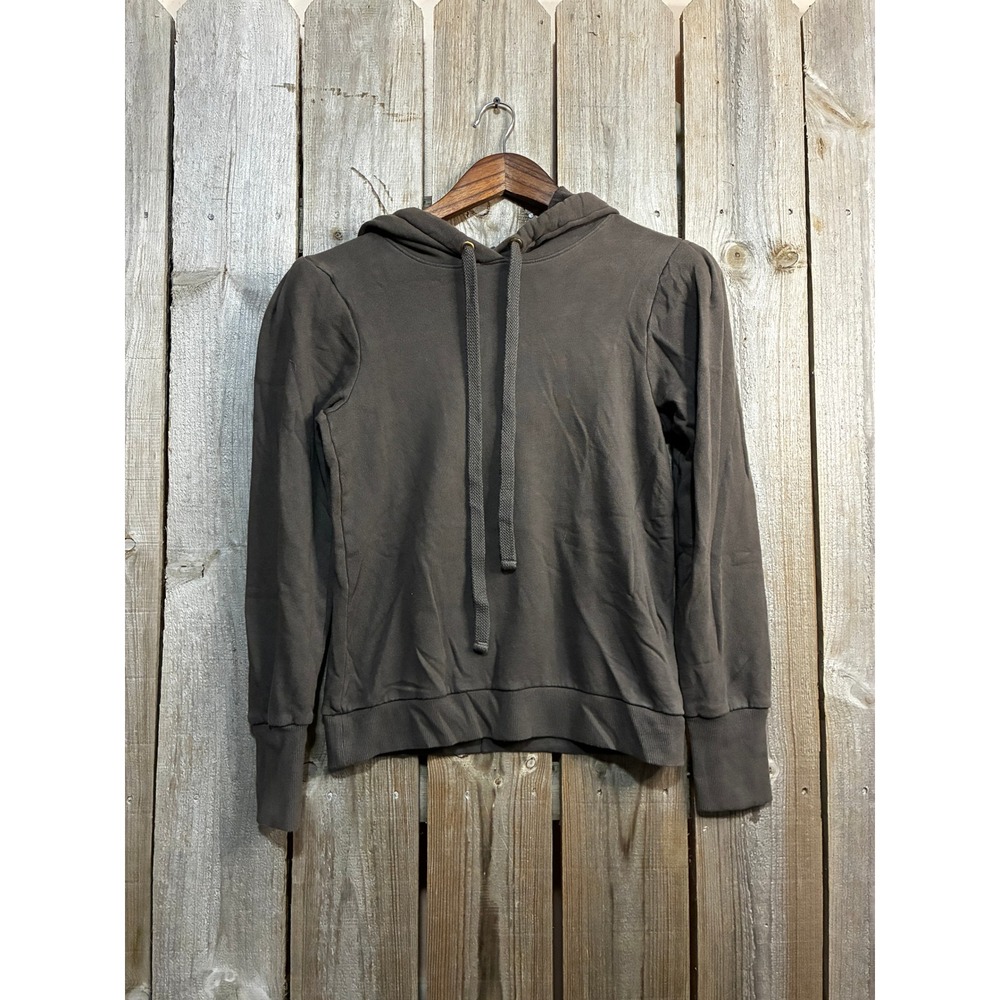 Nation LTD Womens 100% Cotton French Terry Hoodie Brown XS 1274FL